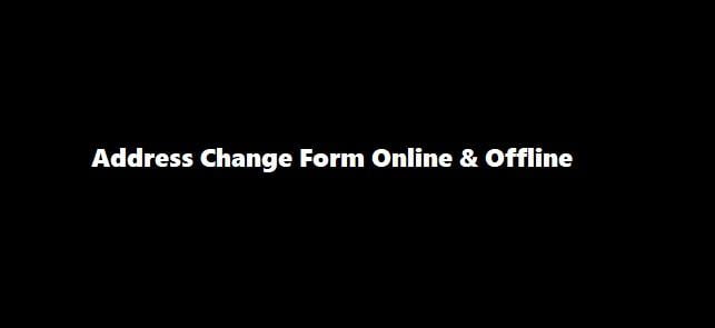 SBI Address Change Online, How to Change Address Form in SBI Account